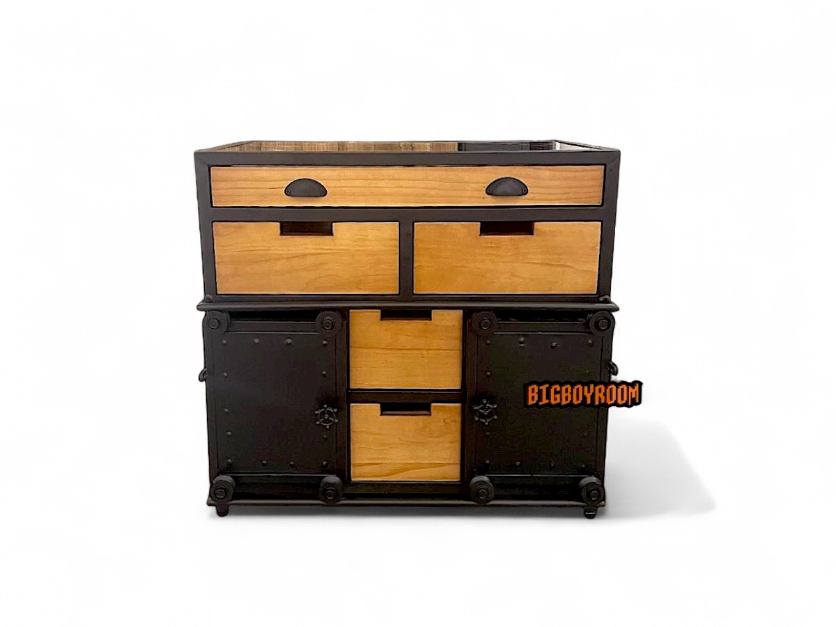 床頭櫃／邊櫃｜抽屜滑軌、隱藏把手、比例客製