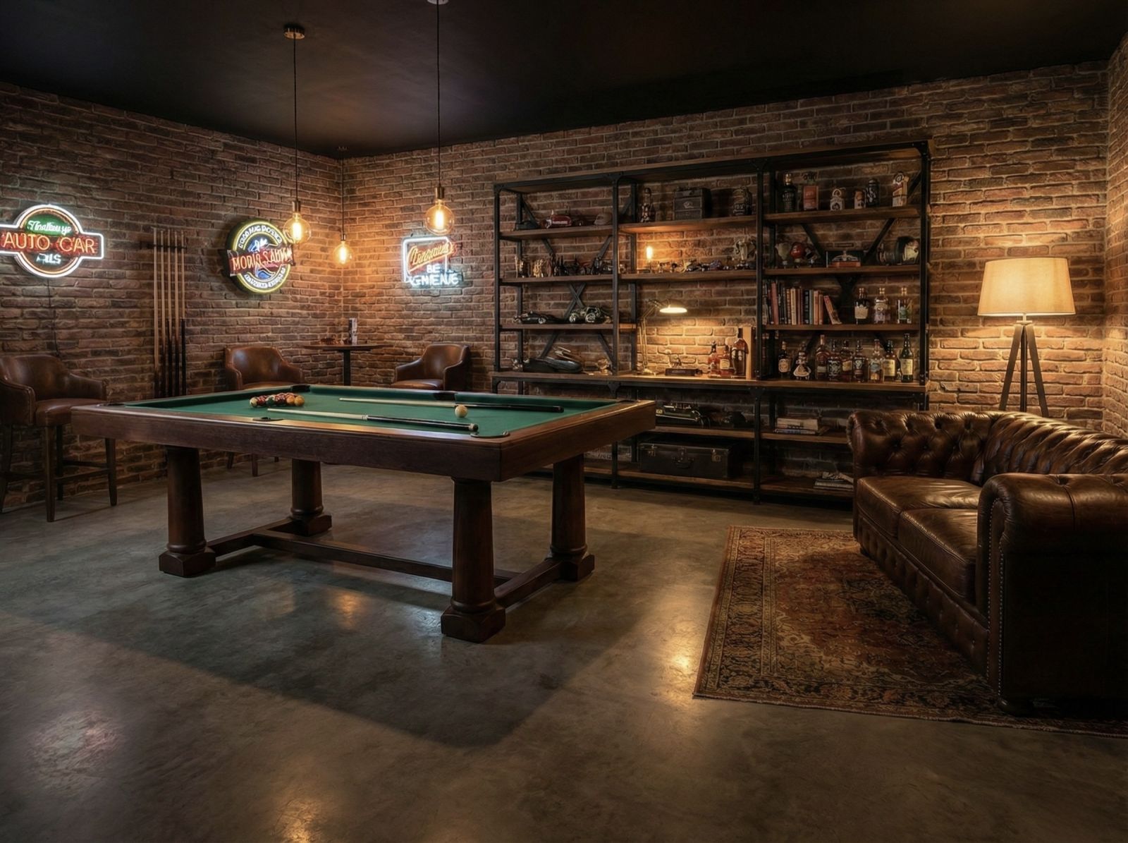 BigBoyRoom 工業風 Man Cave 空間設計全景