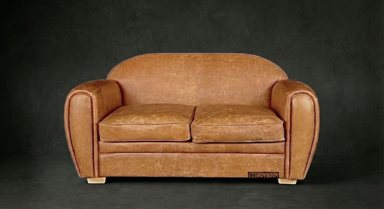 BigBoyRoom 美式復古油蠟皮沙發