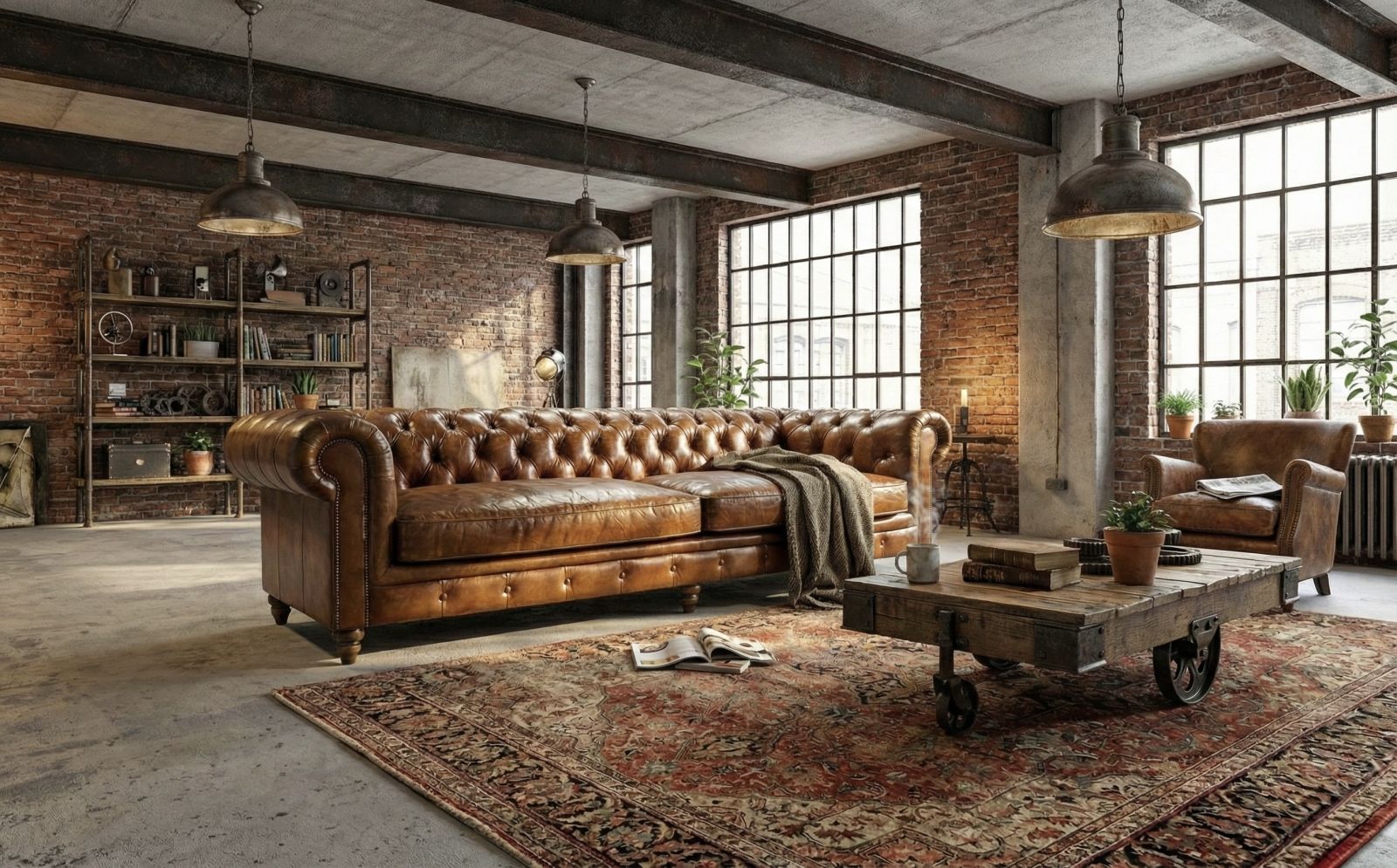 美式工業風與Chesterfield