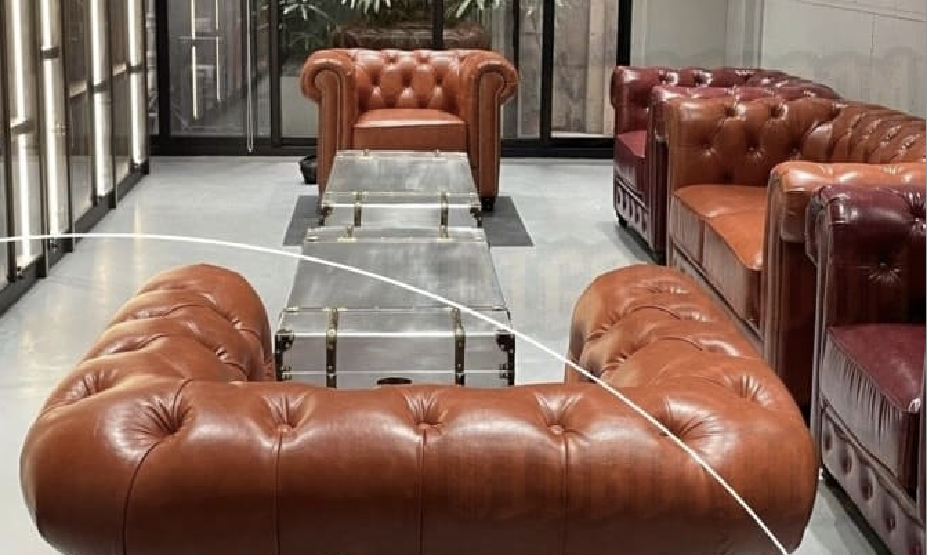 Chesterfield Style B 沙發招待所配置案例